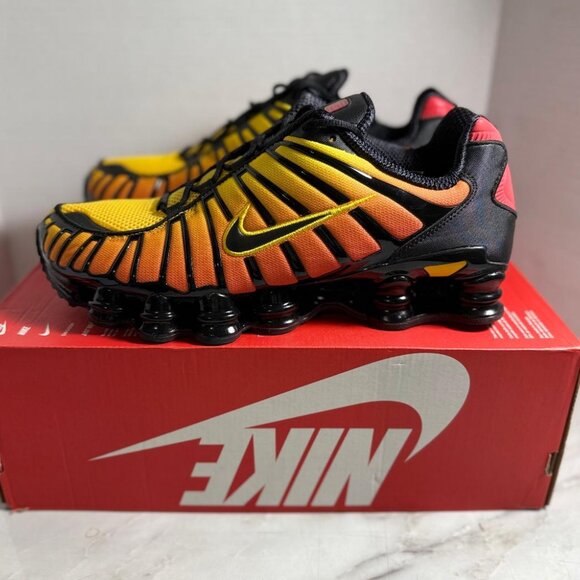 Nike Shox TL Shoes Black University Red Amarillo AV3595-004 Sz:12 | NWB no lid - Picture 5 of 11